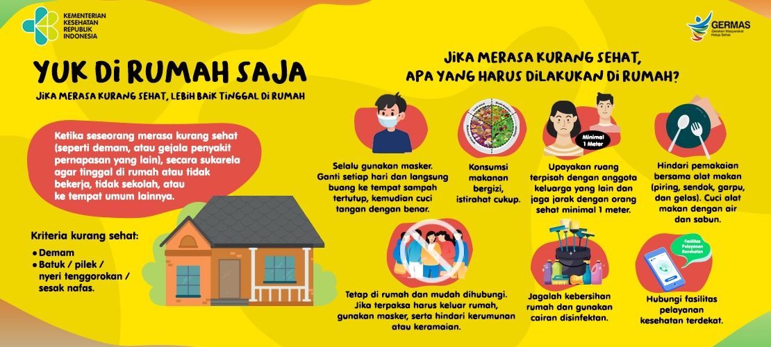 Intruksi gerakan dirumah saja oleh Pemerintah RI